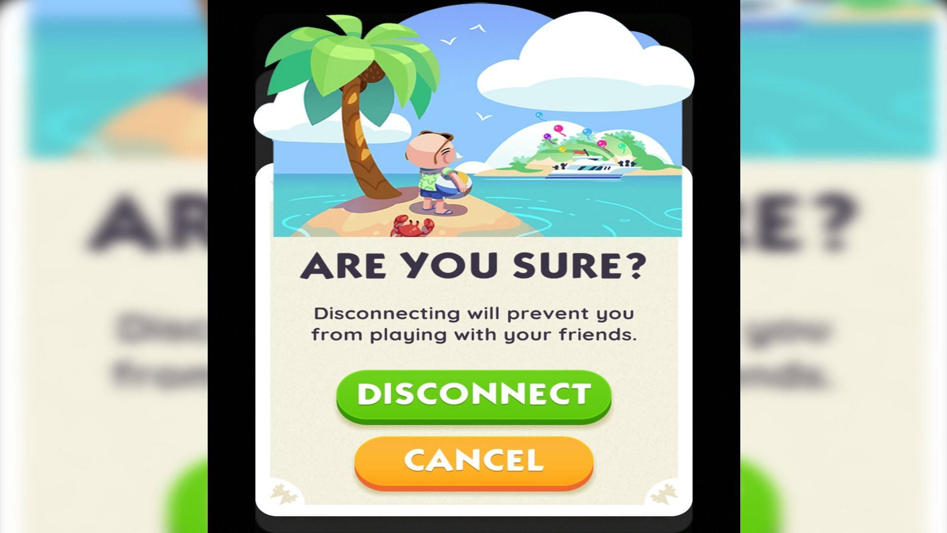 Select 'Disconnect' (Image via Scopely)
